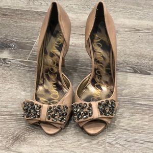 ✅️ Old Money Sam Edelman Peep Toe Heels